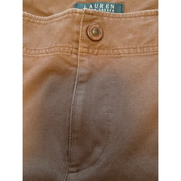 Ralph Lauren straight leg pants Size 14 tan - Picture 8 of 10